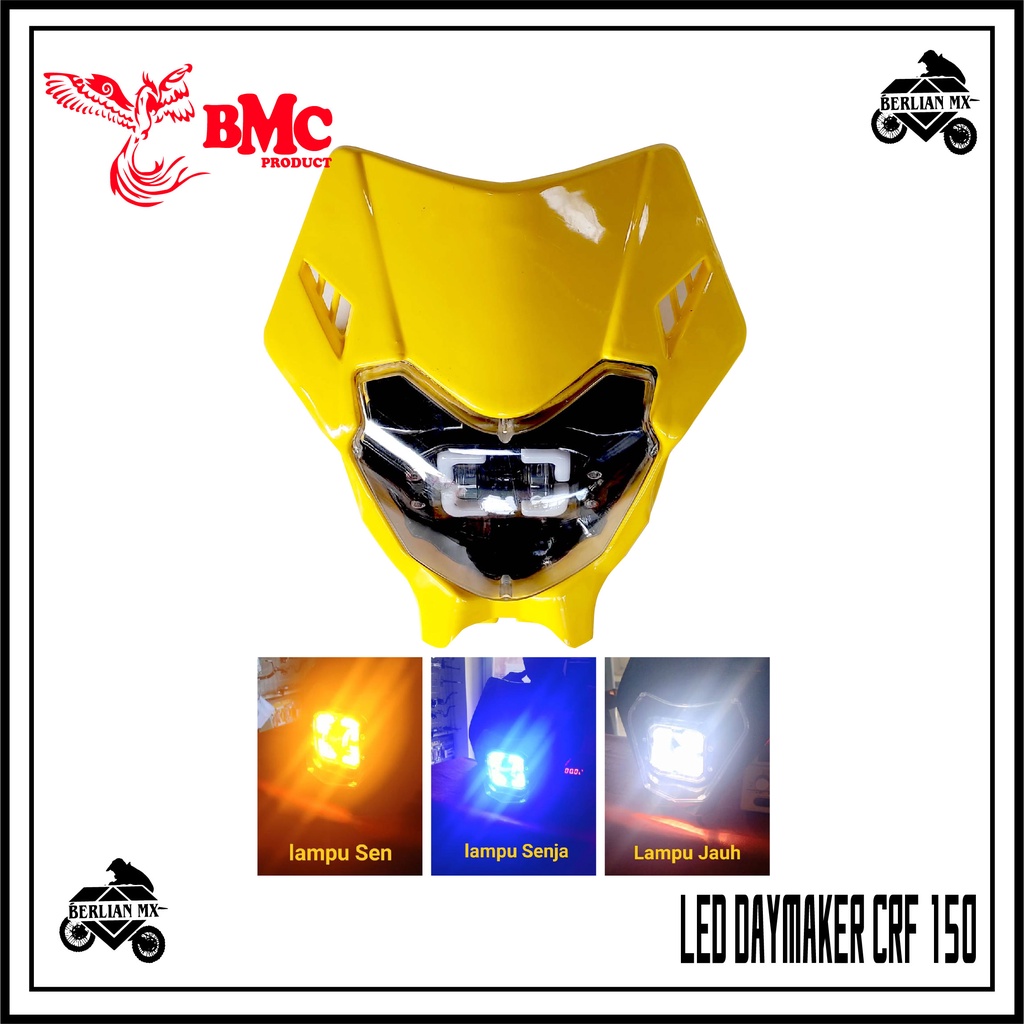 Headlamp reflektor LED DAYMAKER Lampu depan trail CRF 150