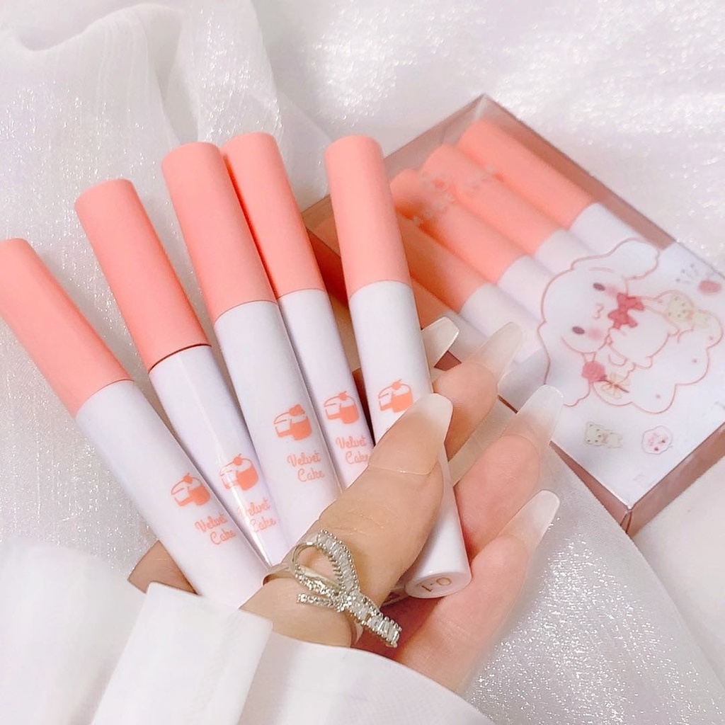 [SET ISI 5] Mugeleen Velvet Cake Lip Gloss Matte