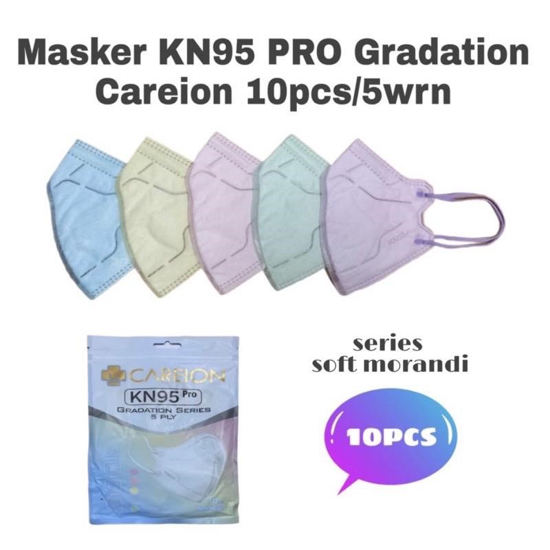 MASKER CAREION KN95 5 PLY PRO GRADATION SERIES MASKER KN 95 PRO DEWASA 10 PICS