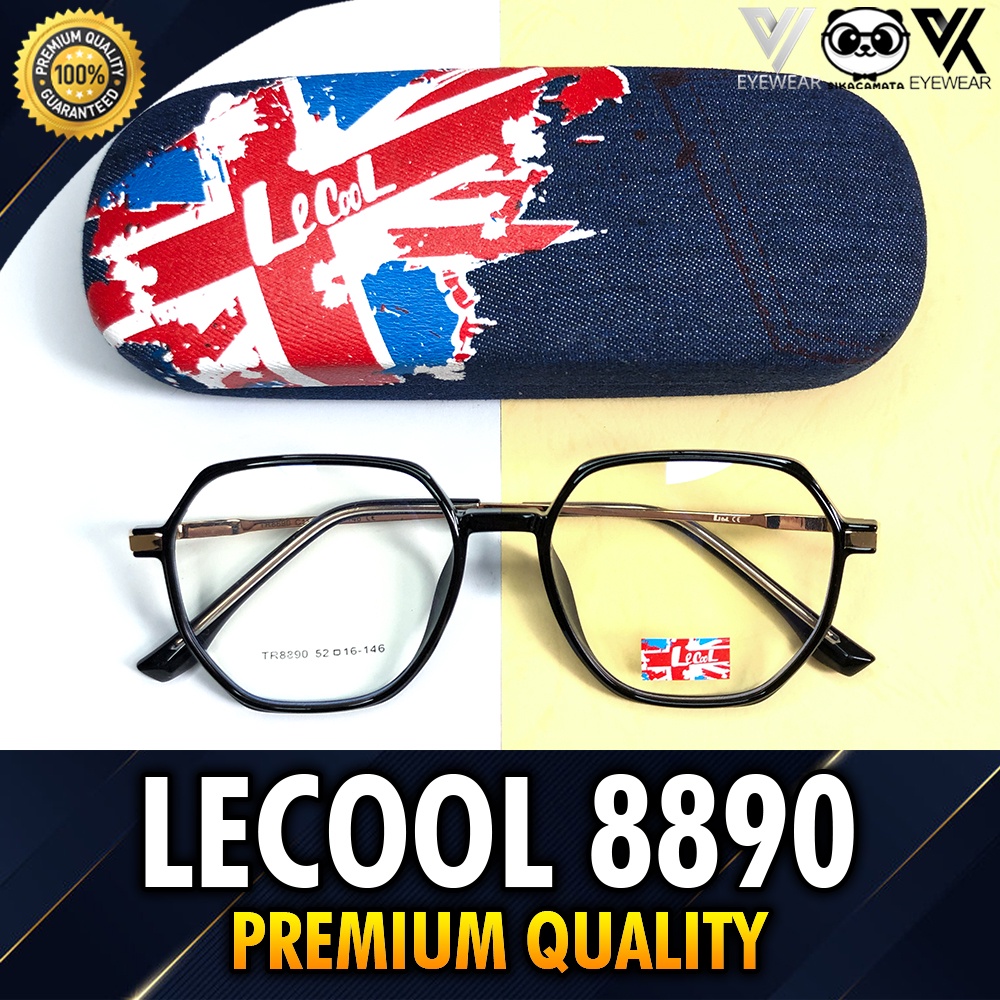 Kacamata Premium LeCool 8890 Original Impor Photocromic Blueray Bluecromic MINUS/PLUS/SILINDER (Pria &amp; Wanita)