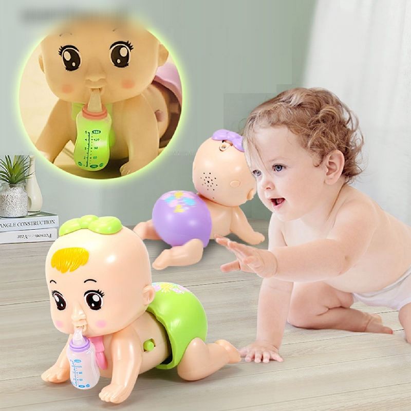 Mainan Baby Merangkak/Baby Climbing Electrical/Mainan Bayi Merangkak Dengan Musik dan Lampu COD