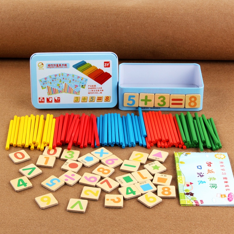 HZ Mainan Edukasi Puzzle Magnet Belajar Berhitung Intelligence Stick / Mainan Edukasi Menghitung Matematika