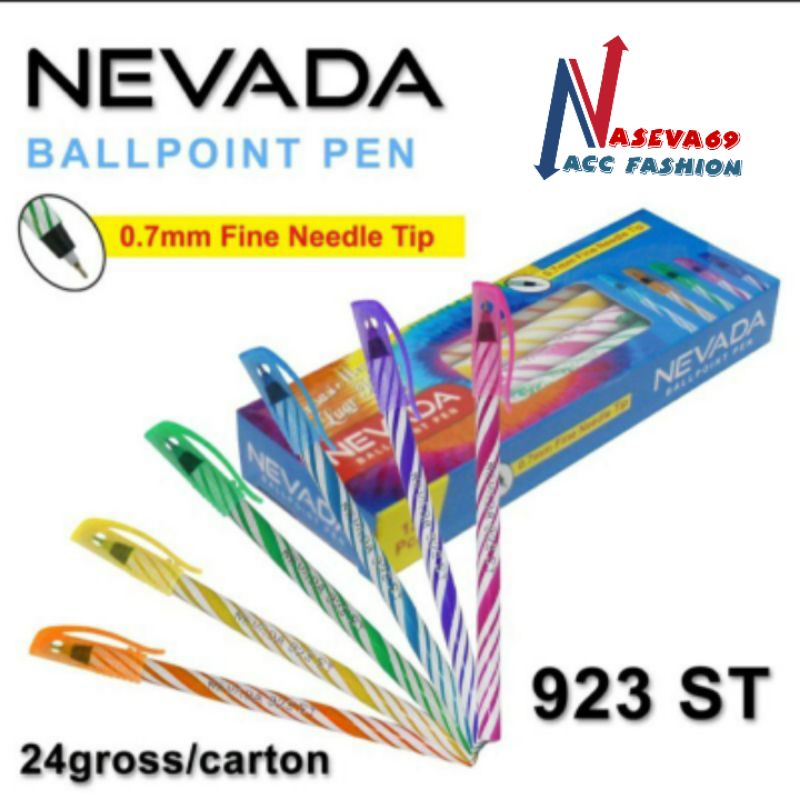 

BALLPOINT NEVADA/PULPEN SPIN ISI 12PCS (1 LUSIN) MURAH