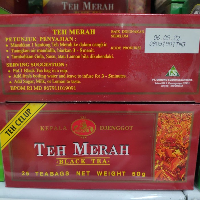 

Teh Merah Black Tea Cap Kepala Djenggot 50 Gr