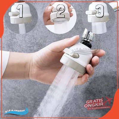 SAMBUNGAN KERAN SWICH ON/OF SAMBUNGAN KEPALA KERAN AIR ADA 3 MODE DI SATU PRODUK