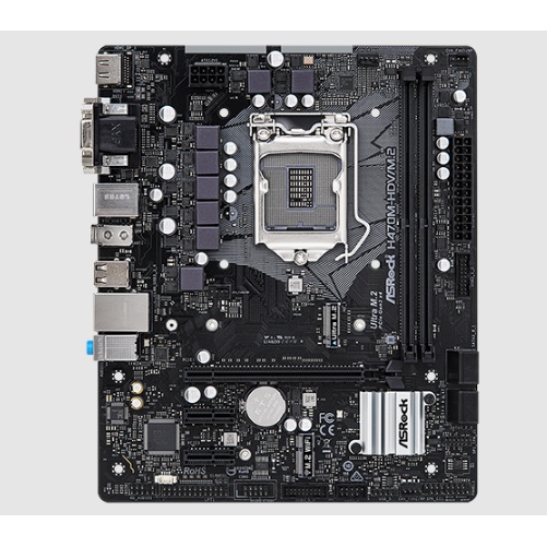 MOTHERBOARD ASRock H470M-HDV/M.2 (LGA1200, H470, DDR4, USB3.2, SATA3)