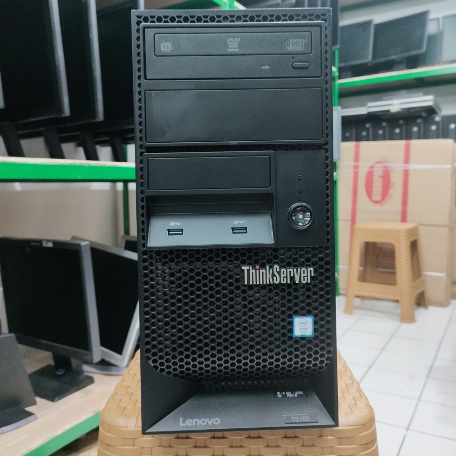 Server Lenovo TS 150 MT 1225 V5 Intel Xeon SSD 256GB HDD 1TB Ram 16GB Murah