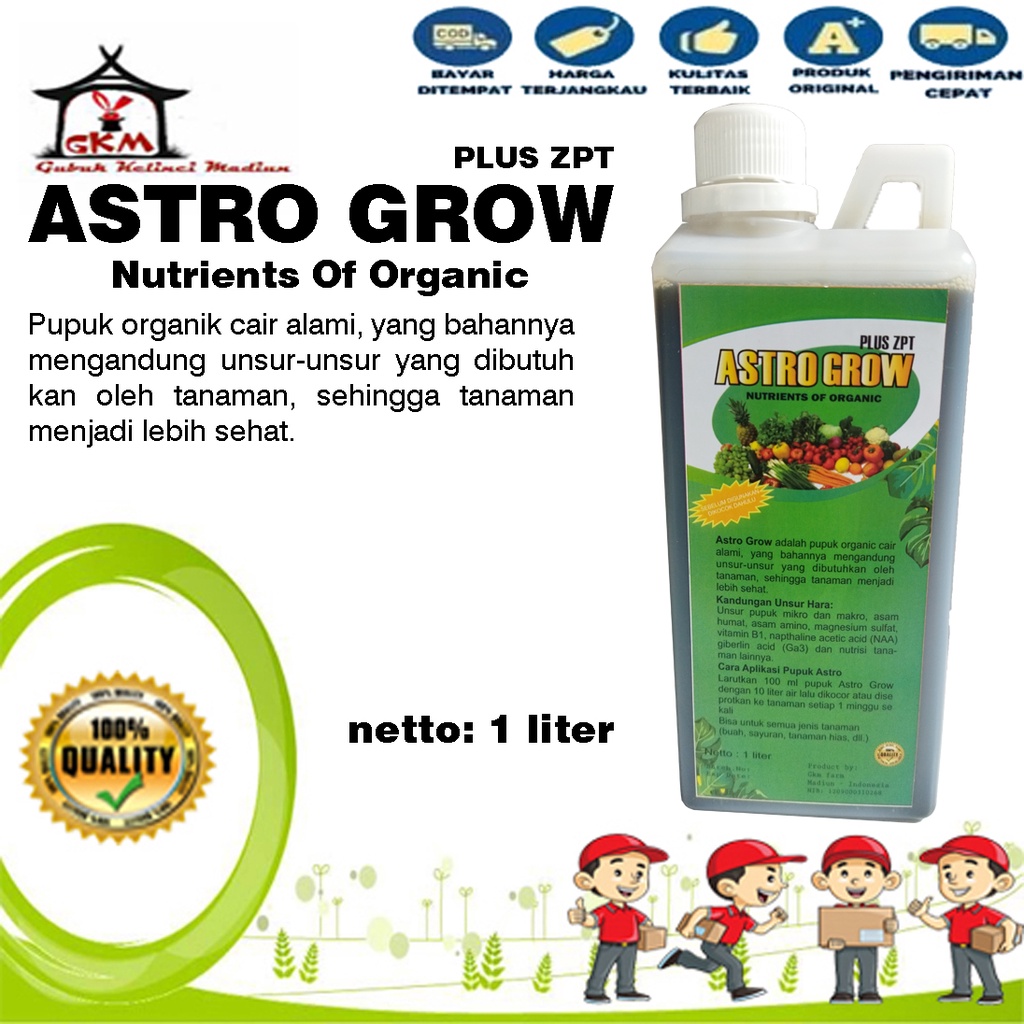 POC Urin Kelinci Fermentasi Ajaib Astro Grow Plus Asama Amino Dan Zpt 1 liter