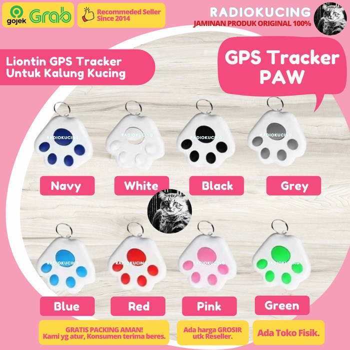 Lace Liontin Pets Gps Tracker Utk Alarm Kalung Pelacak Kucing Anjing