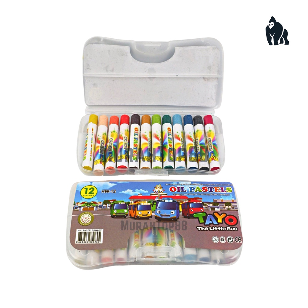 

Crayon Mini 12 Warna / Oil Pastel / Krayon Set Kecil Murah Anak Anak [HARGA PER SET]