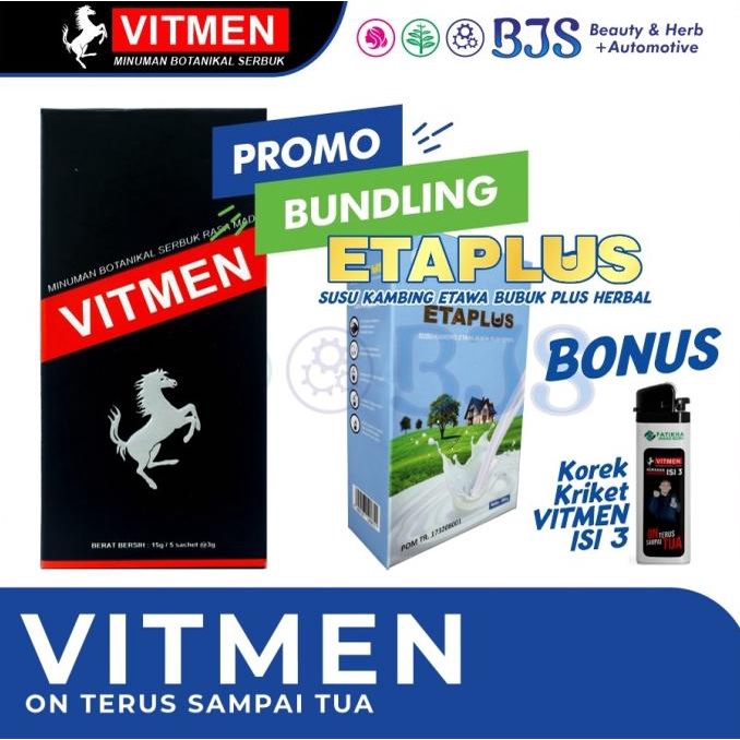 VITMEN ISI 5 + HERBAL VITMEN + VITMEN ORIGINAL + HERBAL STAMINA PRIA