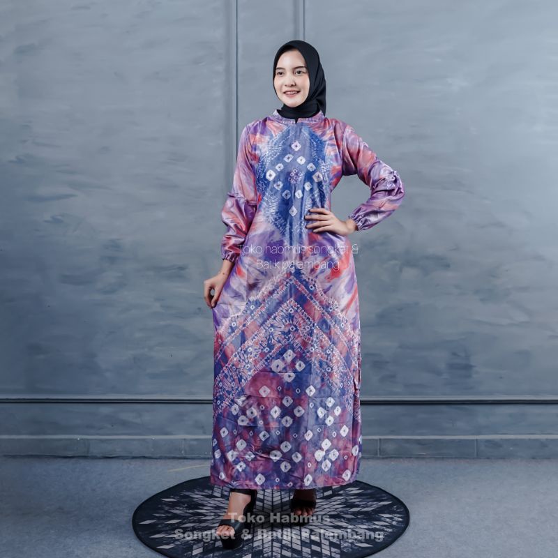 GAMIS JUMPUTAN PALEMBANG HANDMADE SUTRA SILK