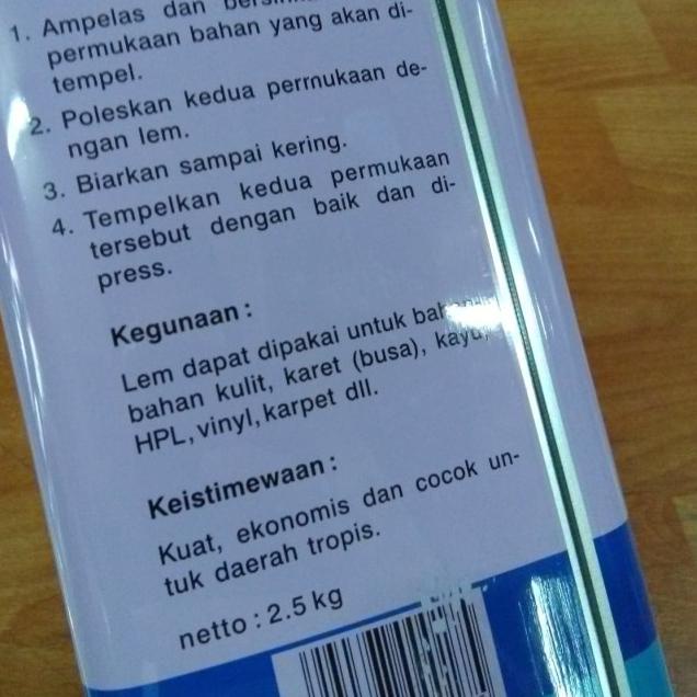 

LEM KUNING SERBAGUNA FOX BIRU 1 GALON (ISI NETTO 2.5KG 2.5 KG)