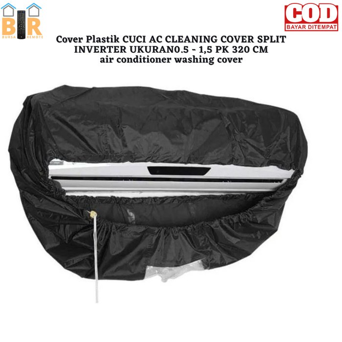 Cover Plastik Cuci Ac Split Inverter Air Conditioning Cleaning Ukuran 0.5 - 1,5 PK 320 CM