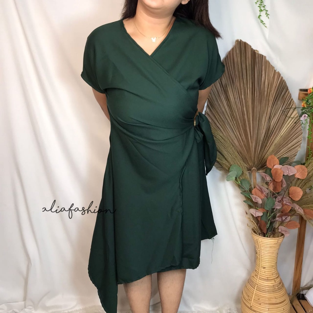 DRESS ANNABETH/DRESS WANITA KOREA/DRESS BAHAN CREPE/DRESS