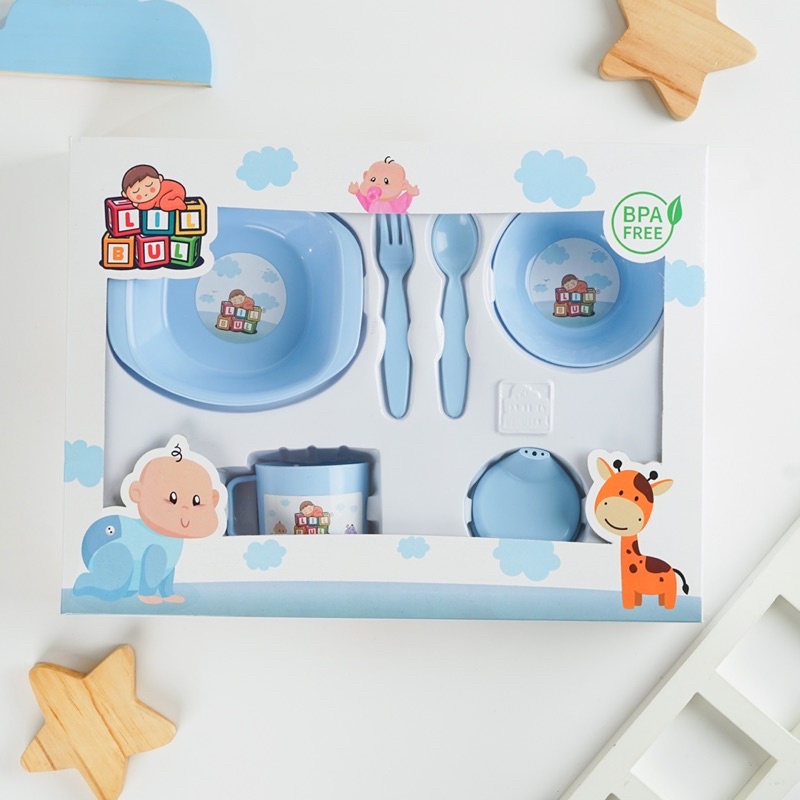 Lilbul FEEDING SET MEDIUM / Feeding Set Baby Lilbul / Set Alat Makan Bayi MEDIUM Lilbul