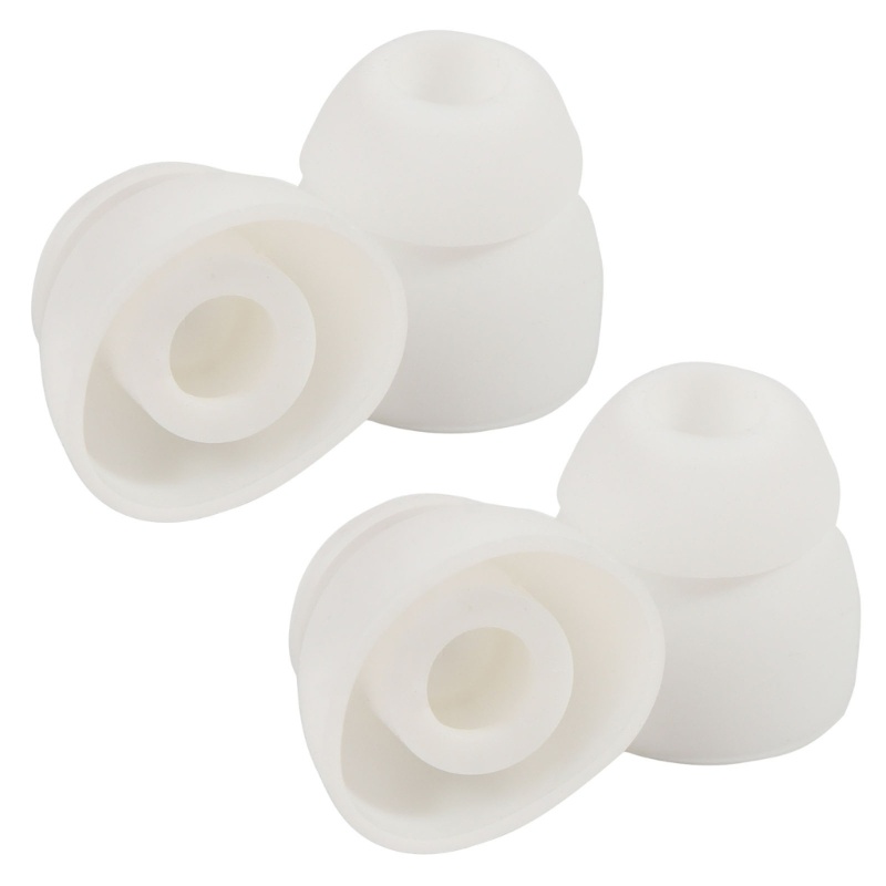 Vivi Double Flange Ear Tips Earpads Pengganti Headphone in-Ear Lubang Dalam4 5mm