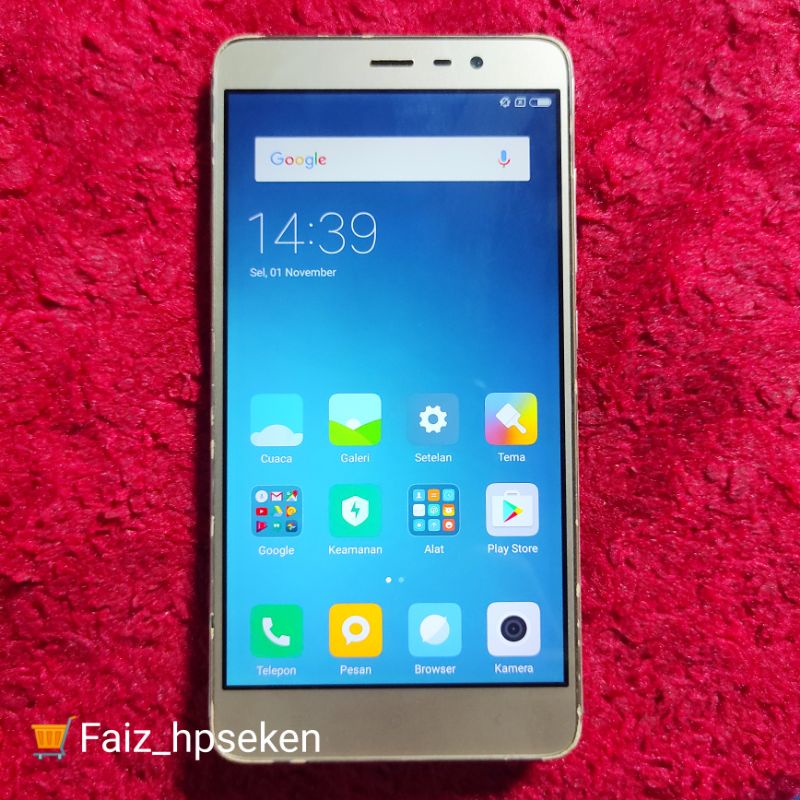 Xiaomi Redmi Note 3  (4G) Ram 3/32 Handphone Android Second Murah Berkualitas