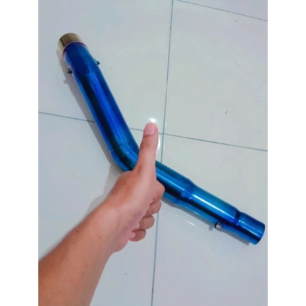 Leher header pipa sambungan underbelly ninja250 z250 r25 mt25 cbr250rr - AIGNER EXHAUST