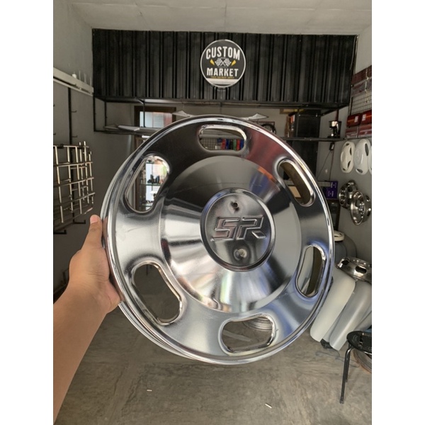 ✨ MARKET CUSTOM ✨ TERBARU WHEELDOP SR TRUCK RING 16 BESI CROME LENGKAP BRAKET WILDOP TRUCK WHEELDOP 