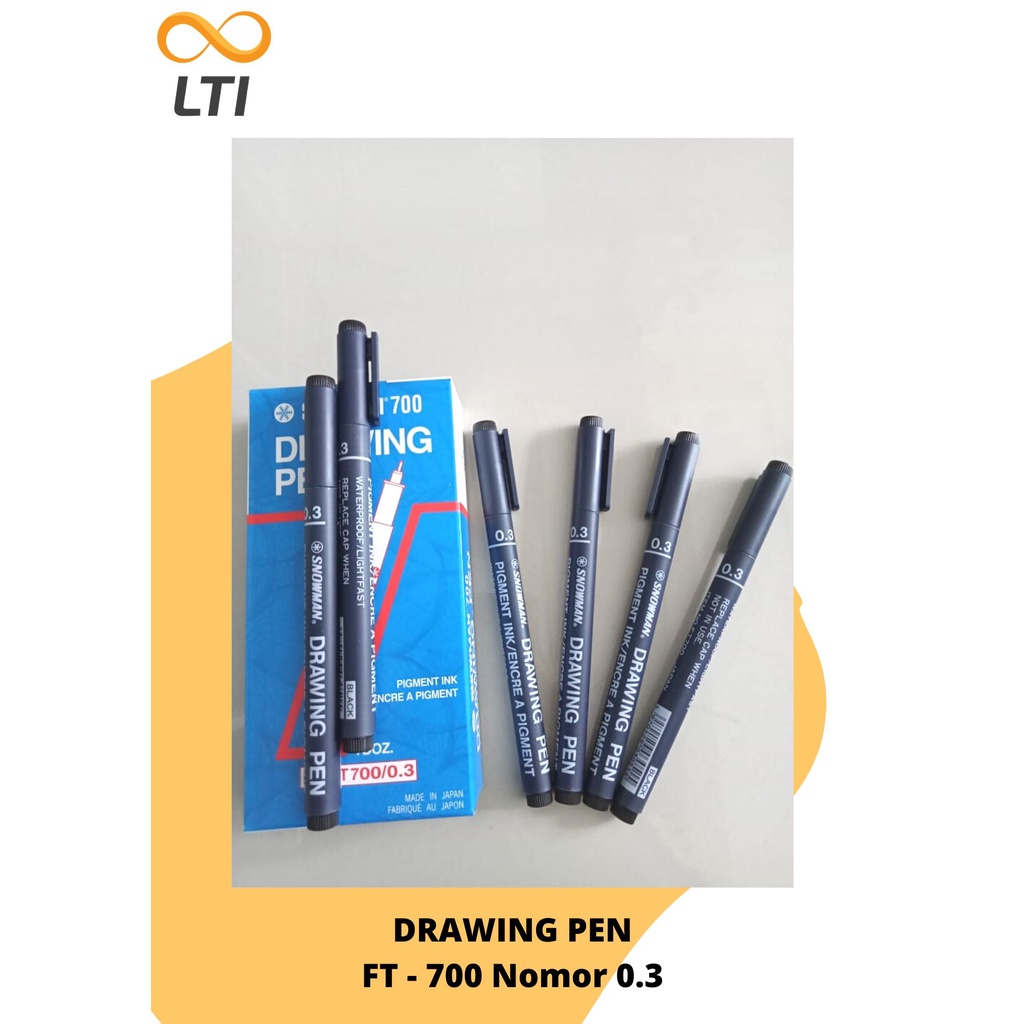 

Drawing Pen Snowman FT-700 UK. 0.3 - HEMAT