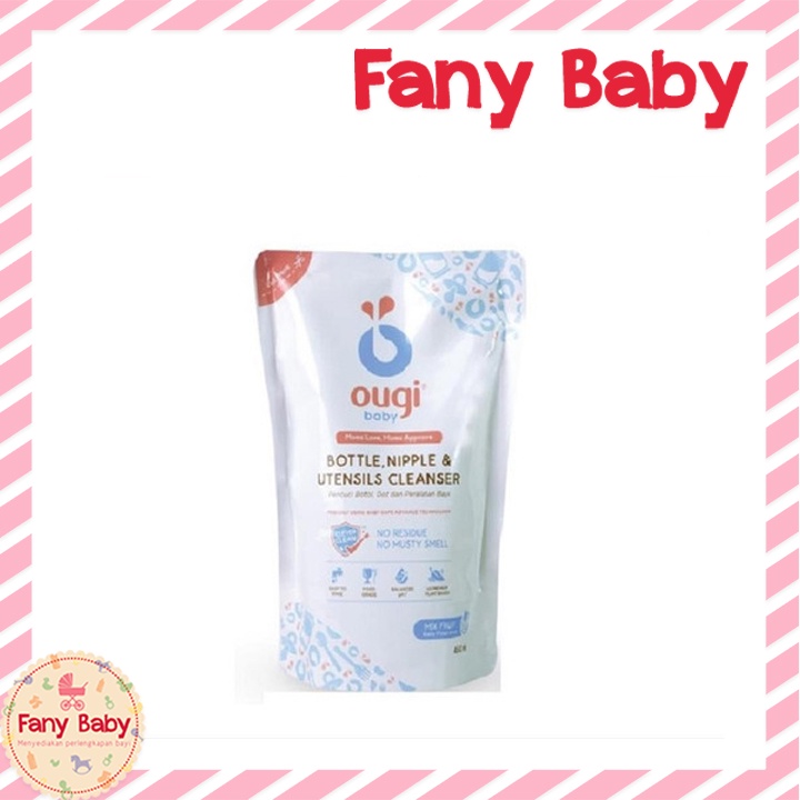 OUGI BABY BOTTLE NIPPLE UTENSILS CLEANSER REFILL 450ML