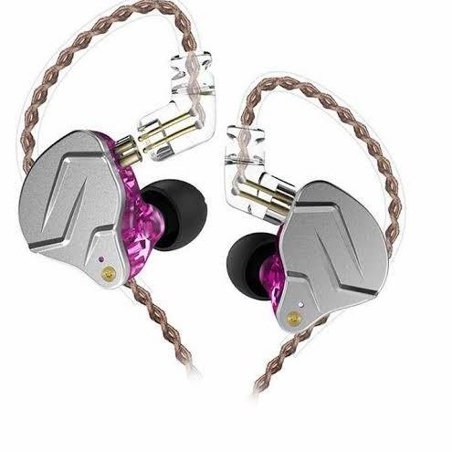 KZ ZSN Pro With Mic In Ear Monitor alt KZ ZSN Pro X KZ DQ6 KZ EDX - Purple Mic, No BundlingCase