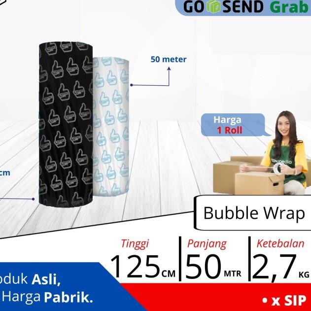 

Plastik Wrap Bubble Wrap 2.7 KG Buble wrap Bubblewrap Hitam Putih - Putih
