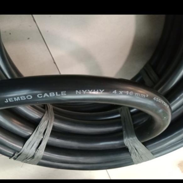 Kabel Power Serabut NYYHY 4 x 16 mm JEMBO Potongan / Meteran