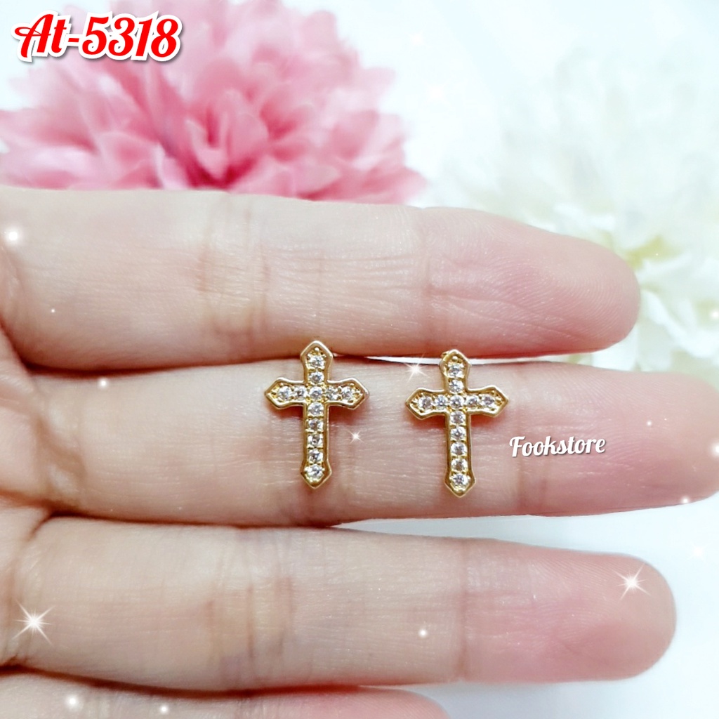 Anting Tusuk Stud Wanita Perhiasan fashion Korea Anti Alergi/COD