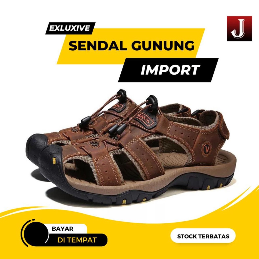 Sepatu sandal Gunung Pria Import Sendal Gunung Outdoor JOEMEN B-1