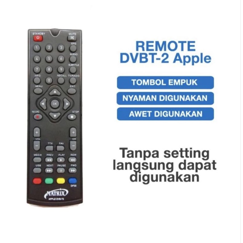 Set Top Box Matrix Apple DVB T2 MERAH STB DIGITAL TV