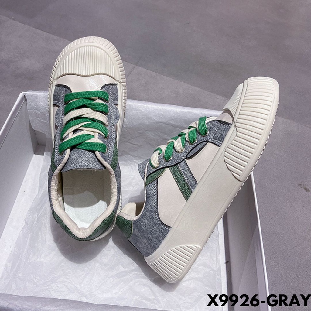 SEPATU SNEAKERS WANITA CLASSIC WARNA KEKINIAN BANYAK YANG SUKA MATERIAL PU BERKUALITAS IMPORT 9926
