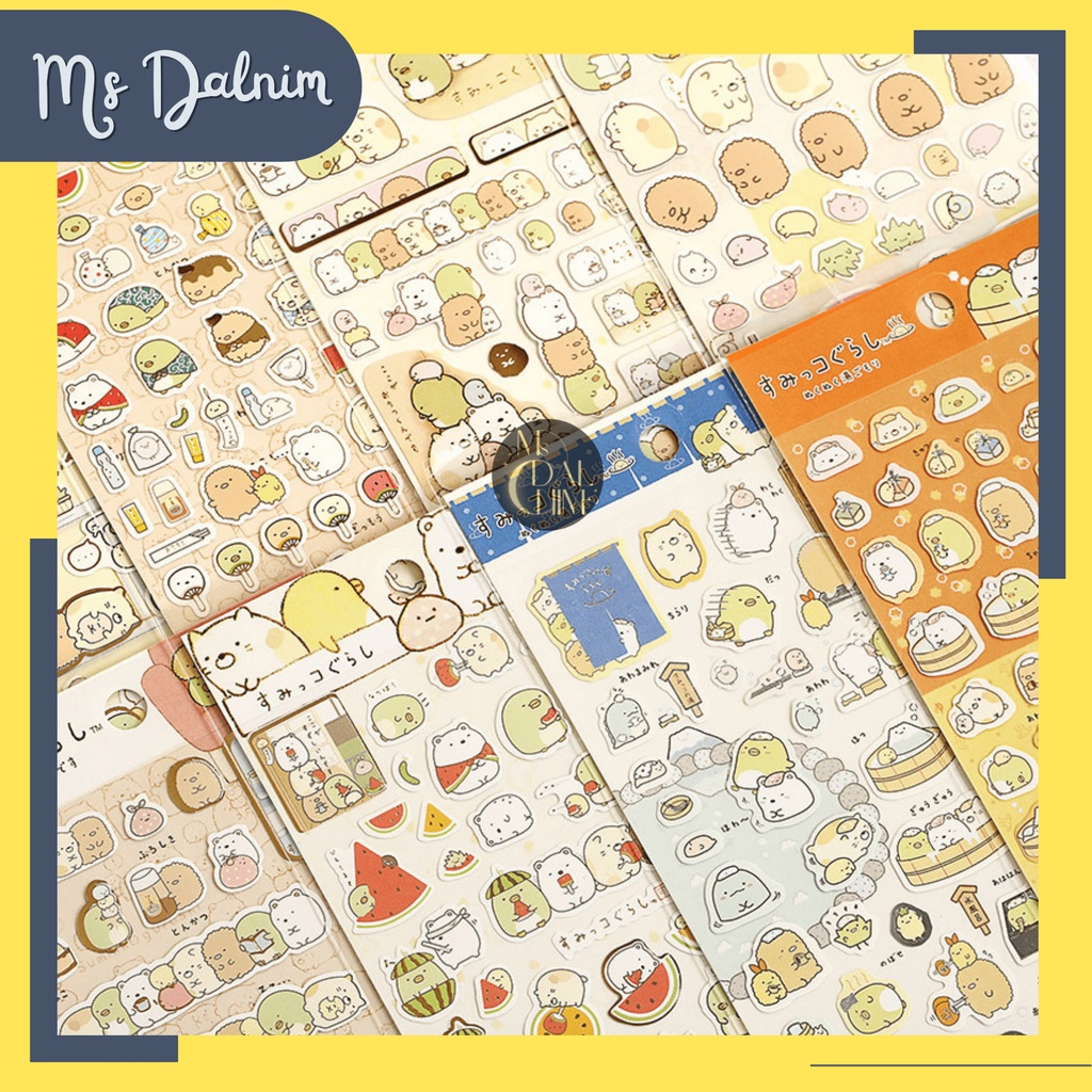 

[Ms Dalnim] Stiker Aesthetic Deco Photocard Cartoon Sumikko Gurashi Colorful Lucu Dekorasi Buku Diari Jurnal / Deco Sticker Molang Kpop Idol PC Toploader HP Cute Jepang Korea Kawaii DIY Diary Planner Journal Scrapbook Craft [ST135]