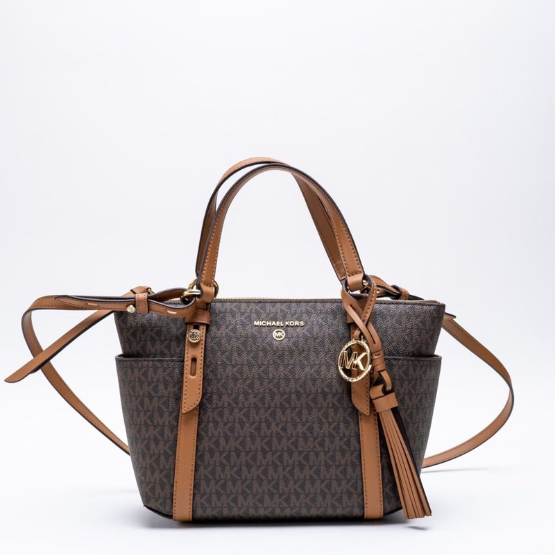 Michael Kors Sullivan Logo Top-Zip Small Tote Bag