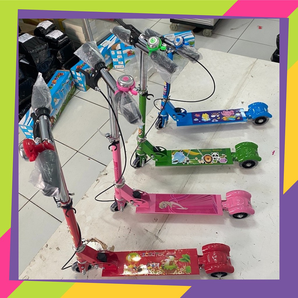 834 / Skuter anak roda 3 / Bel &amp; Rem / Scooter / Otoped