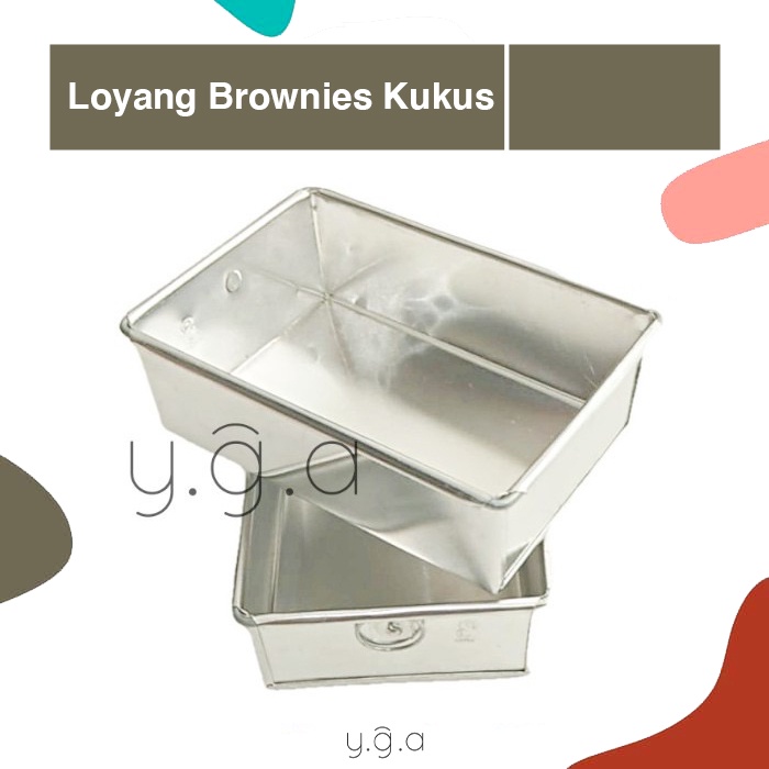 

Loyang Brownies Kukus / Cetakan Kue Persegi Panjang