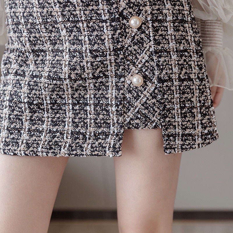 Tweed Mini Skirt / Korean Skirt Import Premium ( Rok Pendek / Rok Mini / Rok Tweed )