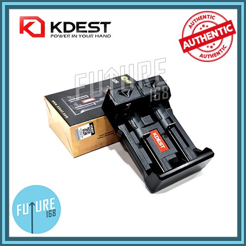 TERBARU KDEST X25 Battery Charger 2 Slot 18650, Cas Baterai Batre Semua Jenis