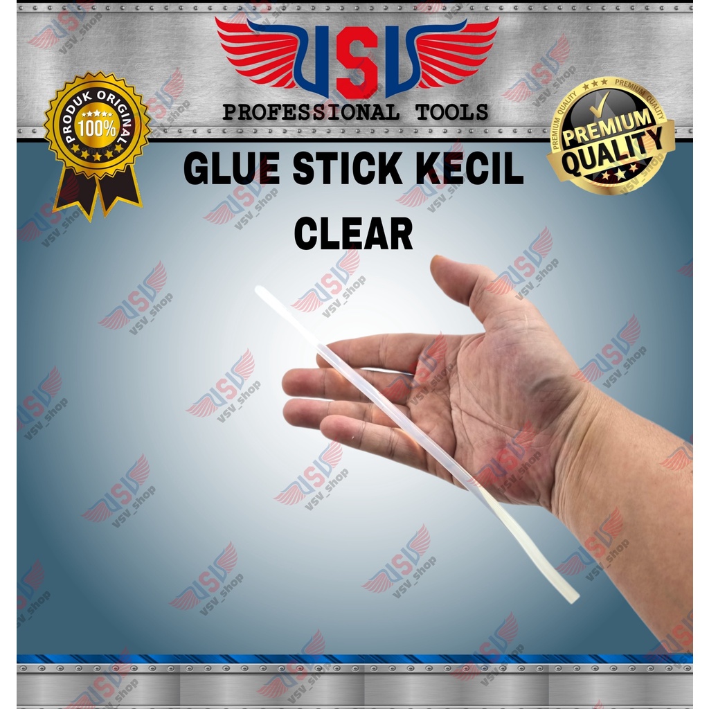 VSV Lem Stik kecil Glue Stick Kecil Isi Ulang lem Tembak kecil Bening 7.4mm 500Gram