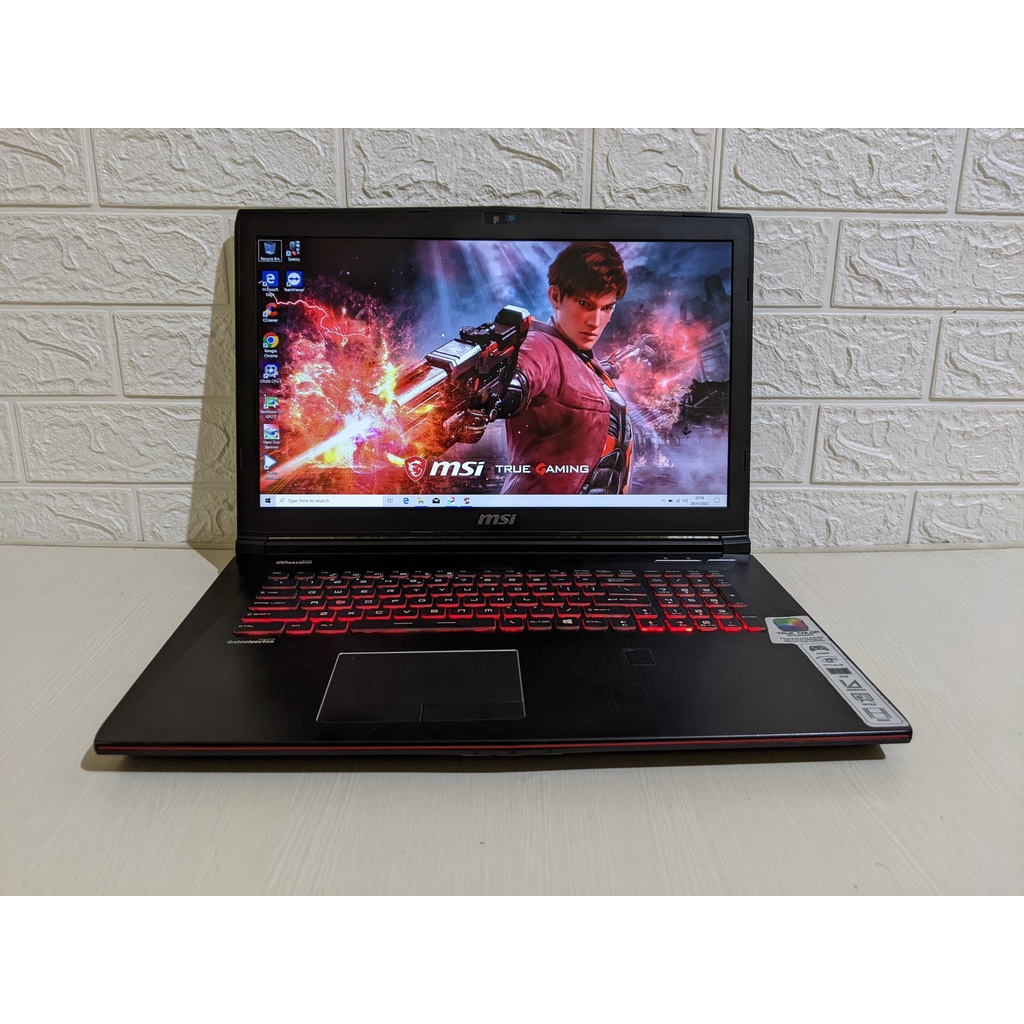 MSI GE72 2QD Apache Core i7 VGA Nvidia GTX950 Layar 17 inch SSD HDD Laptop Gaming Second Bekas GE62 