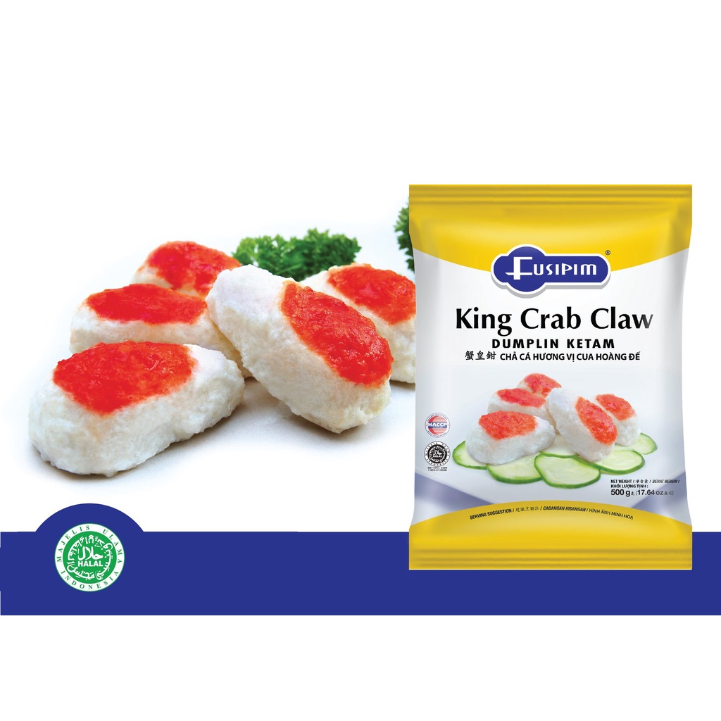 Frozen Food Fusipim King Crab Claw 500gr Dumpling Capit Kepiting Halal