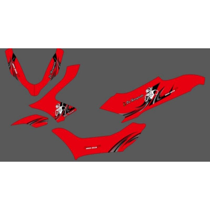 STRIPING TRANSPARAN PCX 150 LIVERY BUS PO HARYANTO