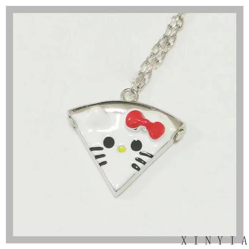 【Bayar di tempat】Kalung Liontin Kartun Sanrio Magnetik Suction Pizza Kuromi Melody Untuk Hadiah