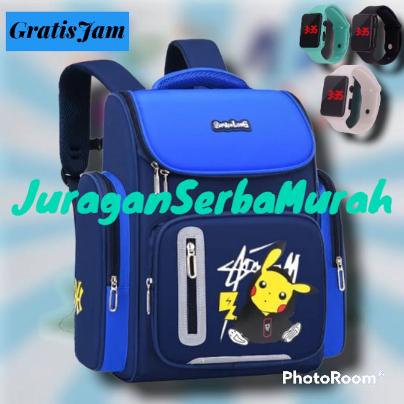 Tas Ransel Sekolah Anak Laki-laki Karakter Pikachu Murah