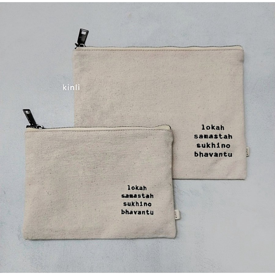 canvas zipper pouch travel pouch kanvas multifunction pouch bag
