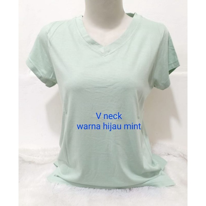 SALE KAOS ATASAN WANITA POLOS V NECK SALE KAOS WANITA