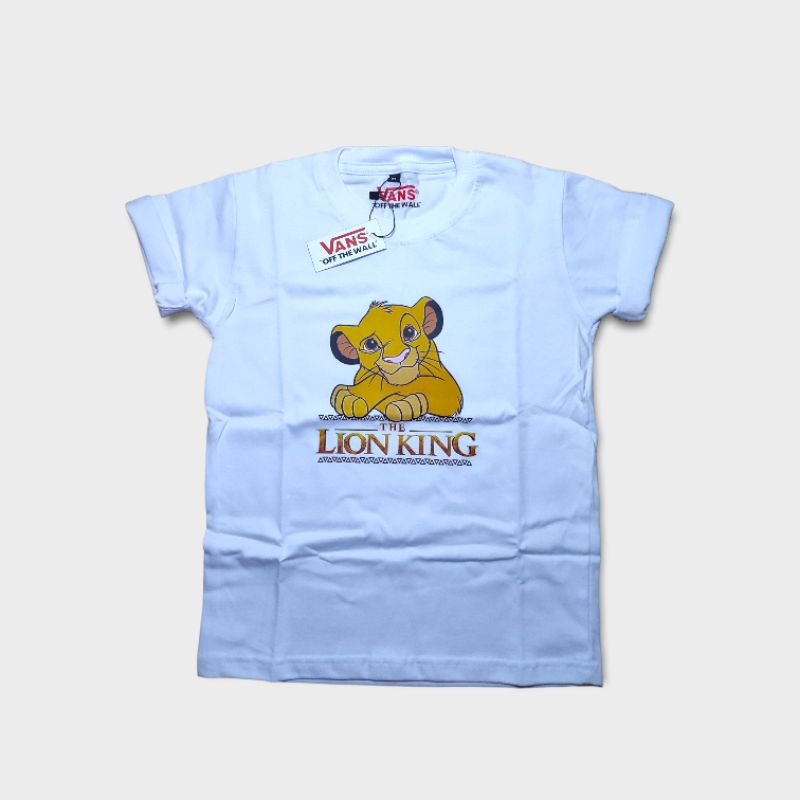 kaos anak baju anak kaos anak vans LlON KlNG katun combed 24s super soft handfield.