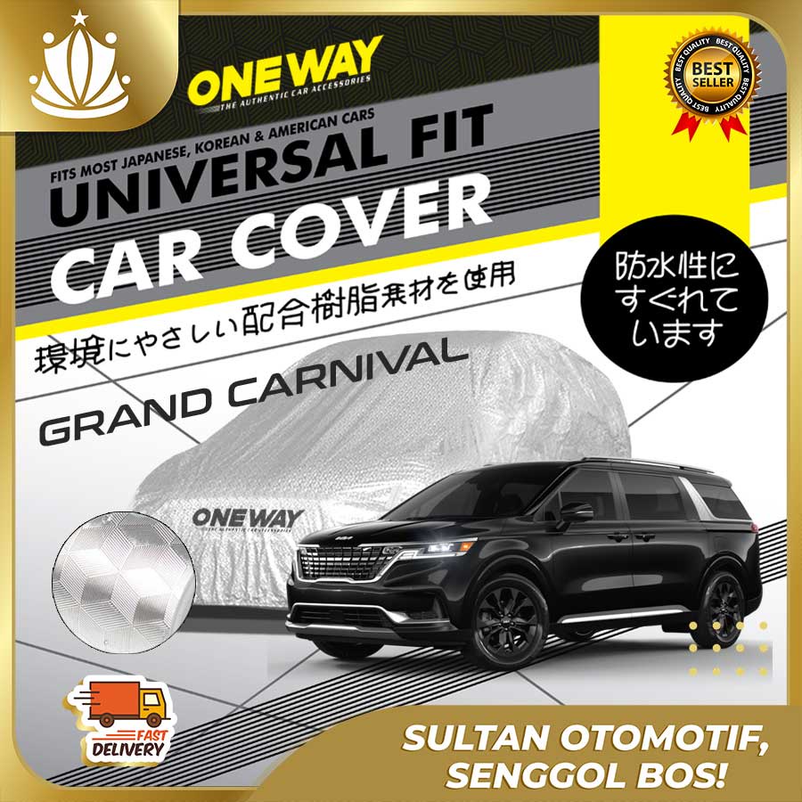 Body Cover Sarung Mobil KIA GRAND CARNIVAL Waterproof 3 LAYER TEBAL Deluxe Anti Air