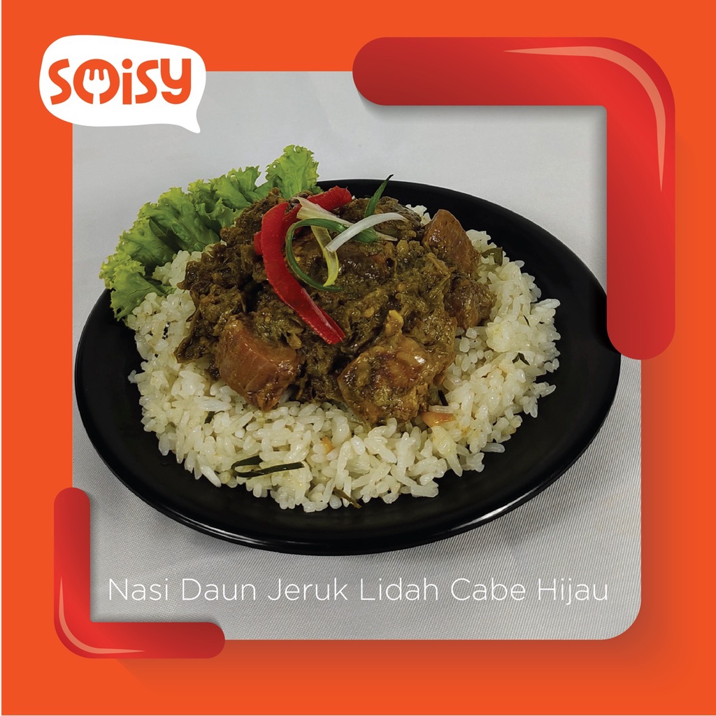 

SOISY Nasi Daun Jeruk & Lidah Sapi Cabe Ijo